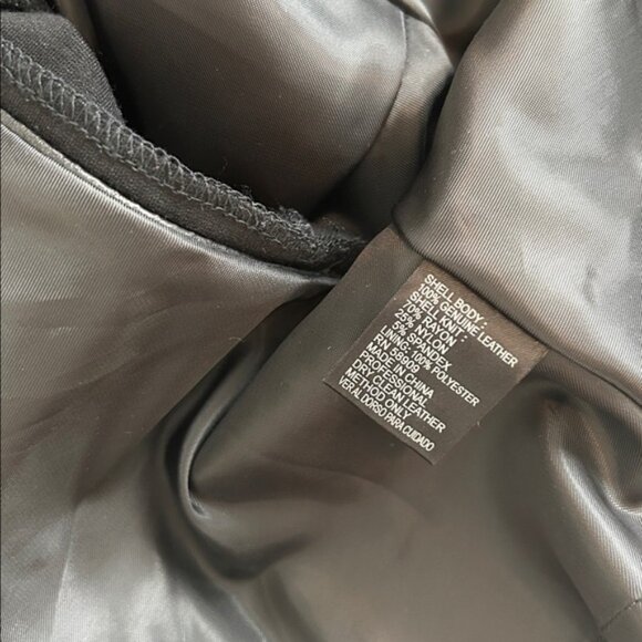 Antonio Melani Peplum Leather Top Size Small EUC - Picture 8 of 11